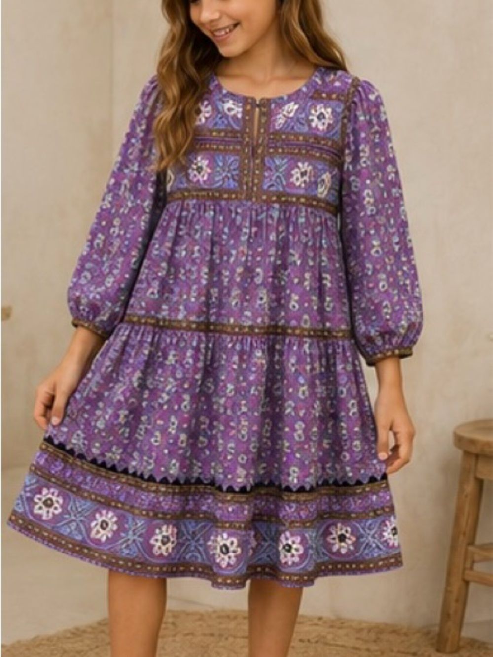 SEA New York Perry Kids Dress in Lilac Girl’s Sz. 12Y